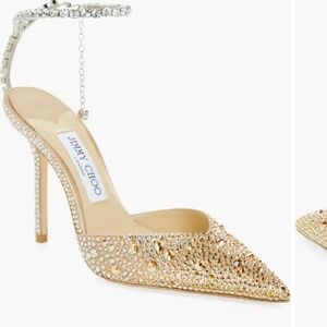 Jimmy Choo Saeda Crystal Embellished pump